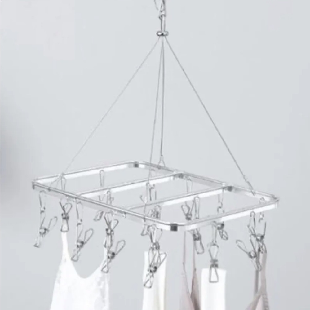 New Aluminum Lingerie Clothing Dryer Hanging Clothespins 16 Pins